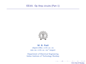 EE101: Op Amp circuits (Part 1)