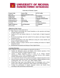 ECE-310 Digital Integrated Circuits