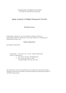 Aging Analysis of Digital Integrated Circuits