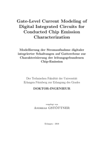 Gate-Level Current Modeling of Digital Integrated Circuits for