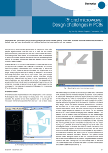 RF and microwave: Design challenges in PCBs