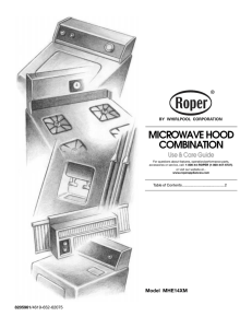 microwave hood combination