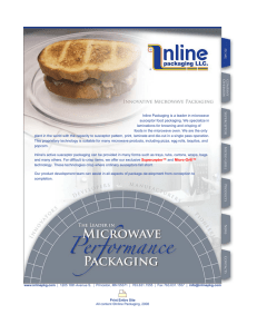 Inline Packaging is a leader in microwave susceptor food packaging
