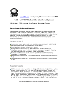 CEM Mars 5 Microwave Accelerated Reaction System