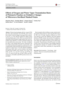 Effects of Oxygen and Water Vapor Transmission Rates of Polymeric