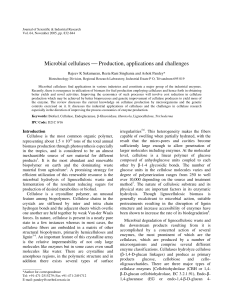Microbial cellulases Production, applications and challenges