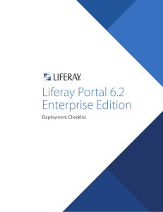 Liferay Portal 6_2 EE Deployment Checklist