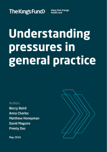 Understanding pressures in general practice