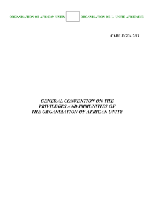 GENERAL CONVENTION PRIVILEGES