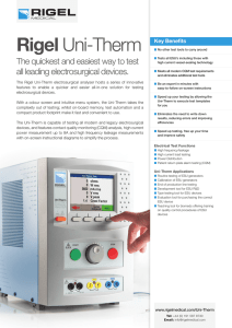 Rigel Uni-Therm - Biomedical Test Equipment from Rigel Medical