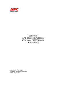 SECTION I Bill of Materials