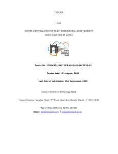 Tender Notice
