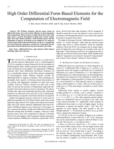 High order differential form-based elements for the