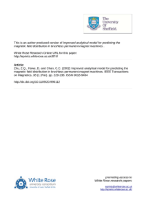 Improved analytical model for predicting the magnetic field