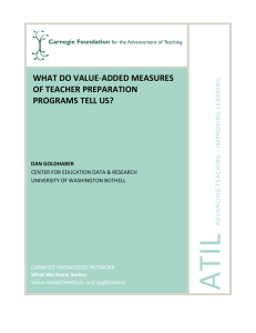 What Do Value-Added Measures of Teacher Preparation Programs