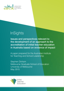 InSights - Australian Institute for Teaching and School Leadership