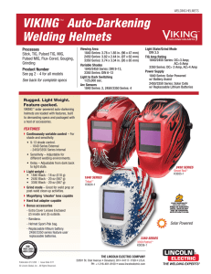 VIKING Welding Helmets Product Info