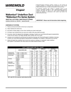Walkerduct® Underfloor Duct