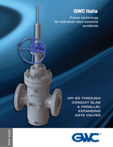 API 6D Gate Valve Catalogue