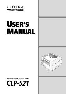 CLP-521 User`s Manual