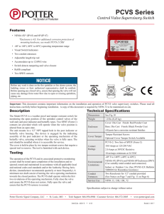 Datasheet - Potter Electric Signal Company, LLC