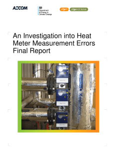 An Investigation into Heat Meter Measurement Errors Final