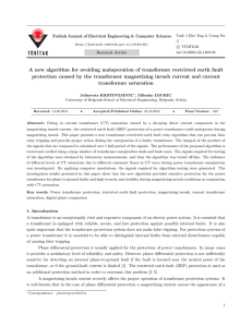 A new algorithm for avoiding maloperation of transformer restricted