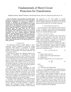 Fundamentals of Short-Circuit Protection for Transformers