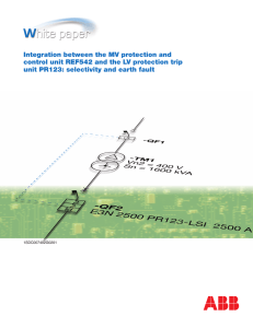 Integration between the MV protection and control unit REF542 and