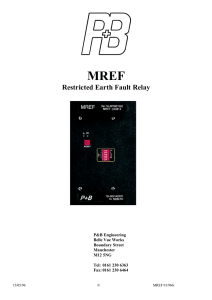 Restricted Earth Fault Relay