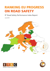 RANKING EU PROGRESS ON ROAD SAFETY