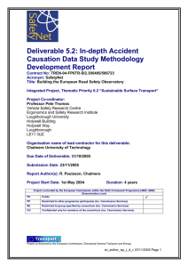 In-depth accident causation data study methodology development