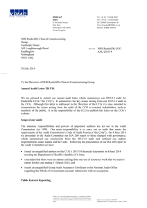 NHS Rushcliffe Clinical Commissioning Group Easthorpe House