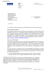 15.176 Annual Audit Letter 2014
