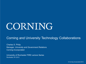 Corning - University of Rochester