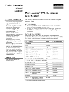 Dow Corning® 890-SL Silicone Joint Sealant