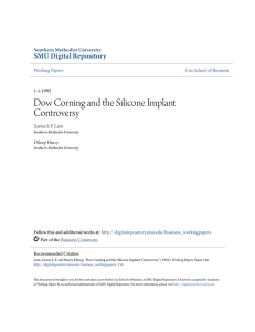 Dow Corning and the Silicone Implant Controversy