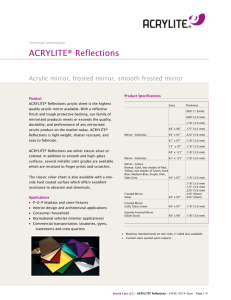 ACRYLITE® Reflections tech brief (3455C)