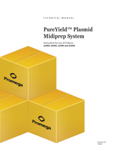 PureYield™ Plasmid Midiprep System