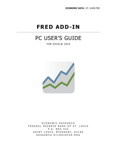 fred add-in pc user`s guide - St. Louis Fed