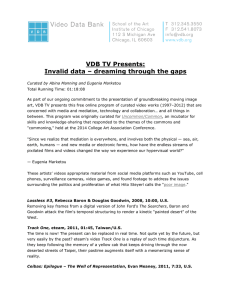 VDB TV Presents: Invalid data – dreaming