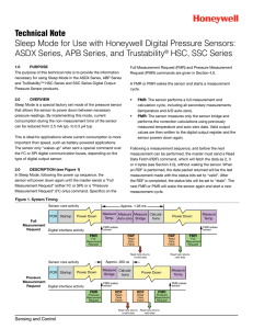 Sleep Mode for Use with Honeywell Digital Pressure Sensors