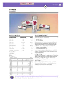 Ferrule Fuses