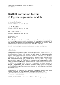 Bartlett correction factors in logistic regression models