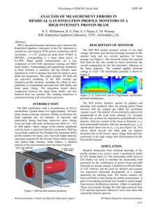 Analysis of Measurement Errors in Residual Gas Ionisation