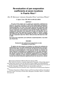 Re-evaluation of pan evaporation coefficients at seven locations in