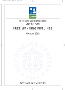 DNV-RP-F105: Free Spanning Pipelines