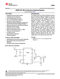 LM2694 30V, 600 mA Step Down Switching Regulator (Rev. A)