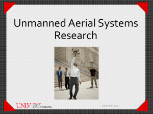 Unmanned Aerial Systems Research