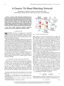 A Generic Tri-Band Matching Network - IIIT